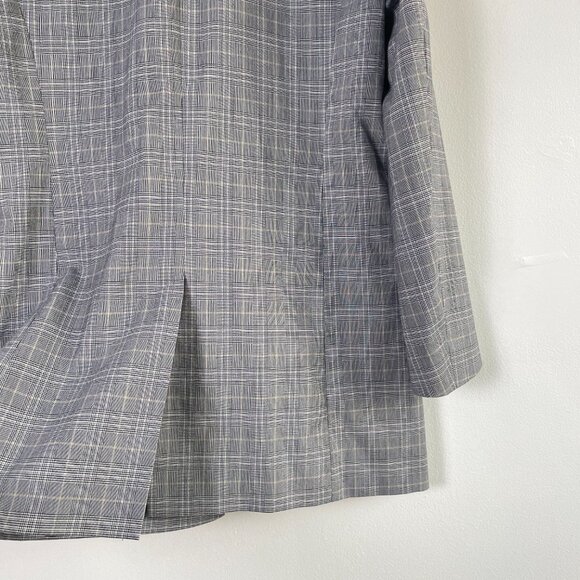 TOP SHOP Oversized Checked Black and White Blazer Size 36 EU - Picture 10 of 13
